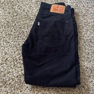Levi’s black corduroy jeans